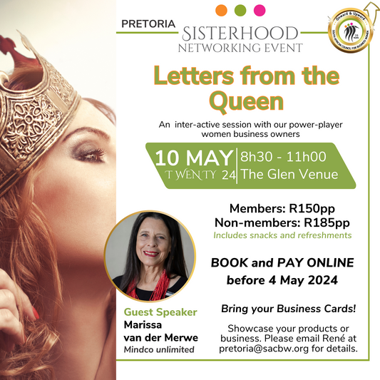 SACBW Pretoria Sisterhood Networking Event - 10 May 2024